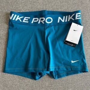 NWT Blue Nike Pro Shorts